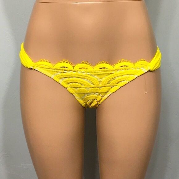 PILYQ gold lace bikini. NO STRAPS. Retails $192. Medium - Picture 7 of 16